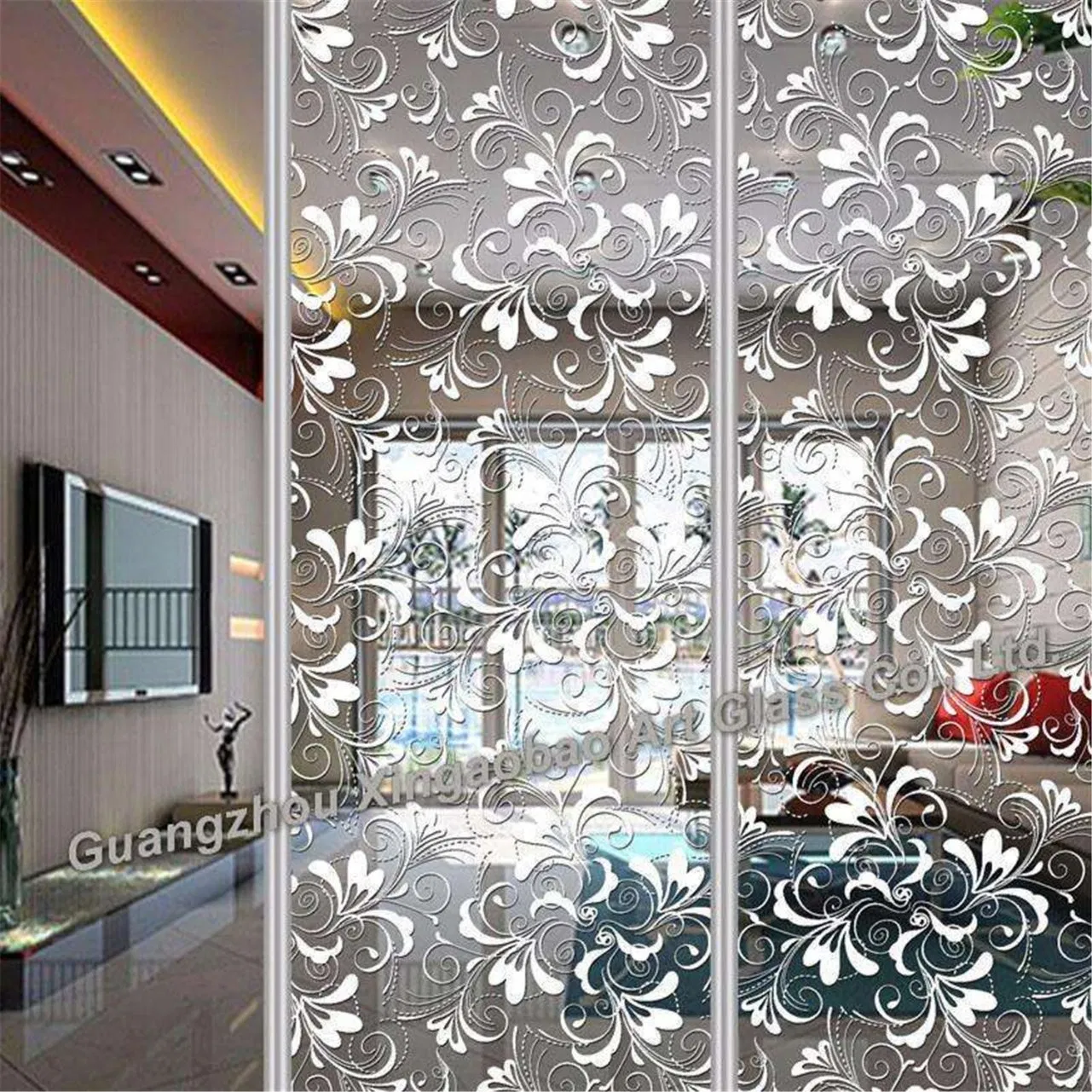 4mm -8mm 15mm Pattern Tempered Building Glass with CCC/SGS/Ce