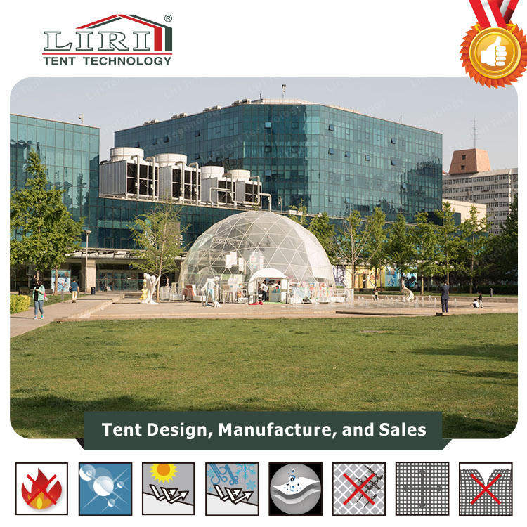 14m Big Transparent Geodesic Dome Tent for Event Exhibition