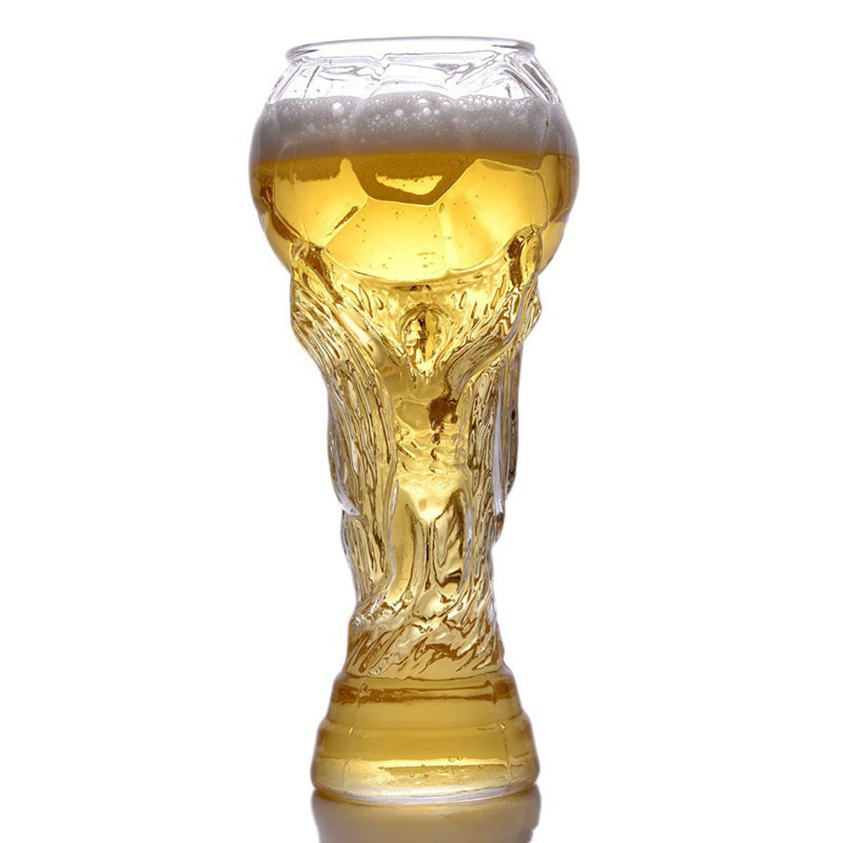 2026 Football Creative Design Trophy Beer Glass Bar Large Capacity Glass Football Cup