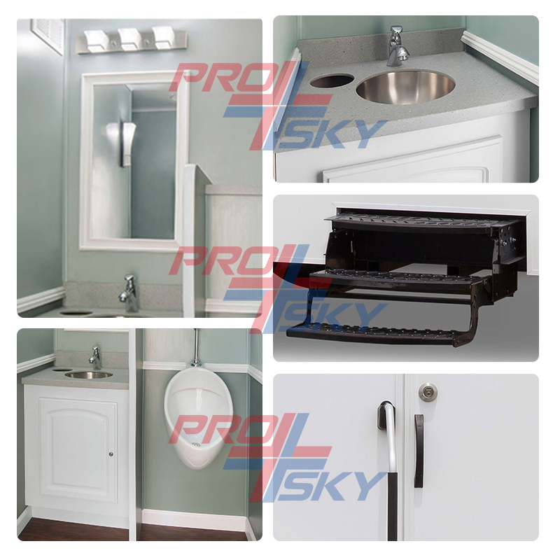 Customized Outdoor VIP Luxury Mobile Restroom Trailer with Shower - Portable Camper Bathroom & Prefab Container Unit