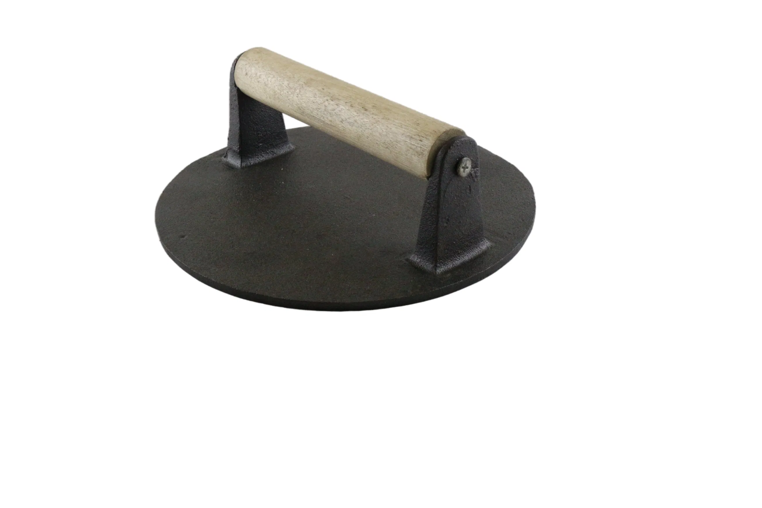 Пресс для мяса круглый чугунный для гриля и жарки