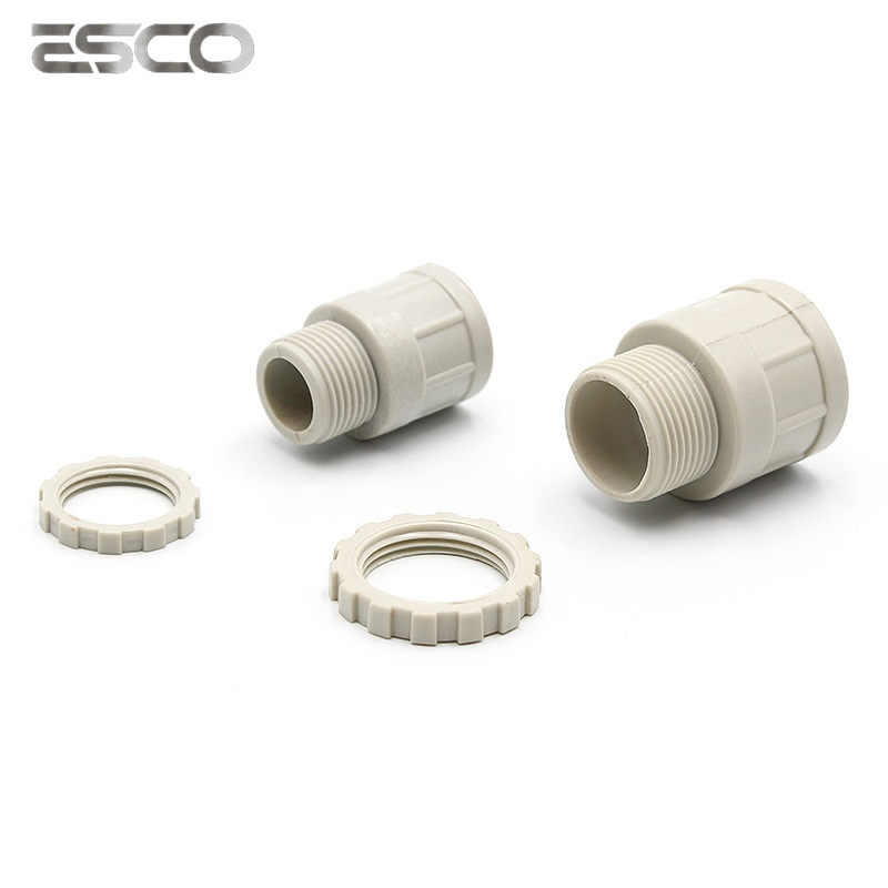 PVC Adaptor Connector / Plastic Plain to Screw for Australian