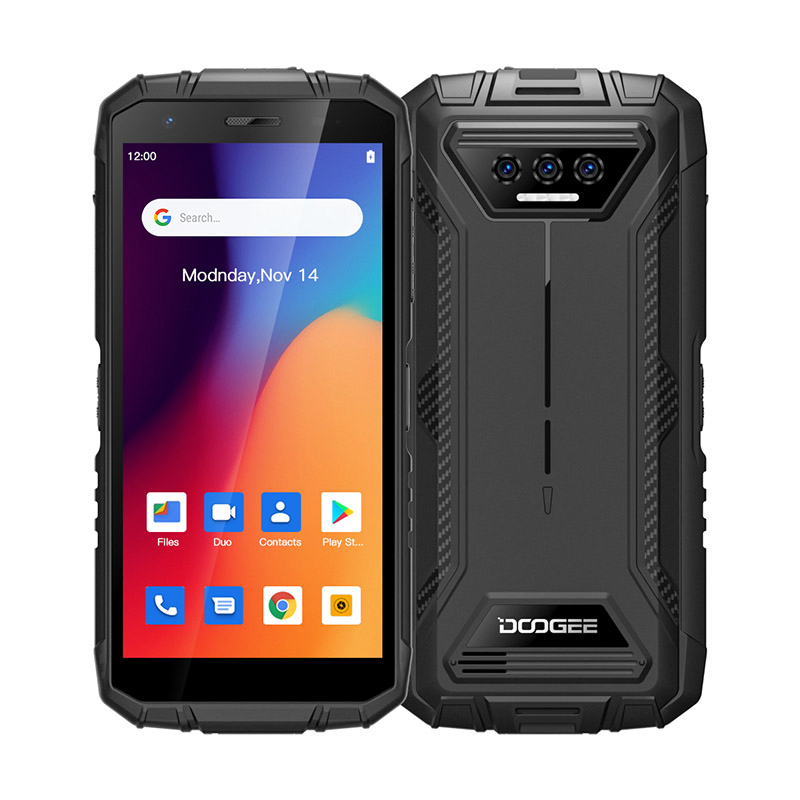 Doogee S41 Plus 5.5 Inch IP69K Mil-Std-810h 128GB Android 13 128GB GPS Unlocked Global Version 4G NFC Sos or Ptt Outdoor Rugged Smartphone