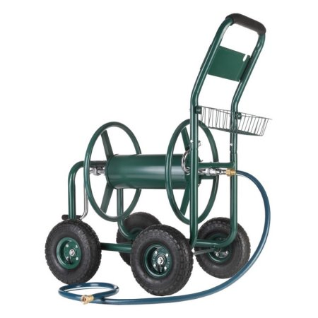 Heavy Duty Garden Yard Planting Water Hose Reel Cart
