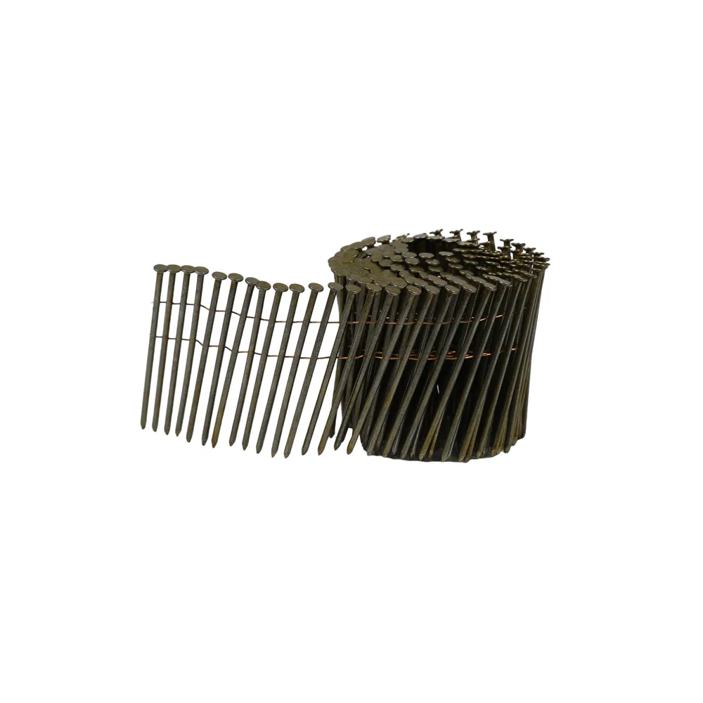 Wire Collated Coil Nail with Polished Ring Shank and Net Head for Wooden Pallet