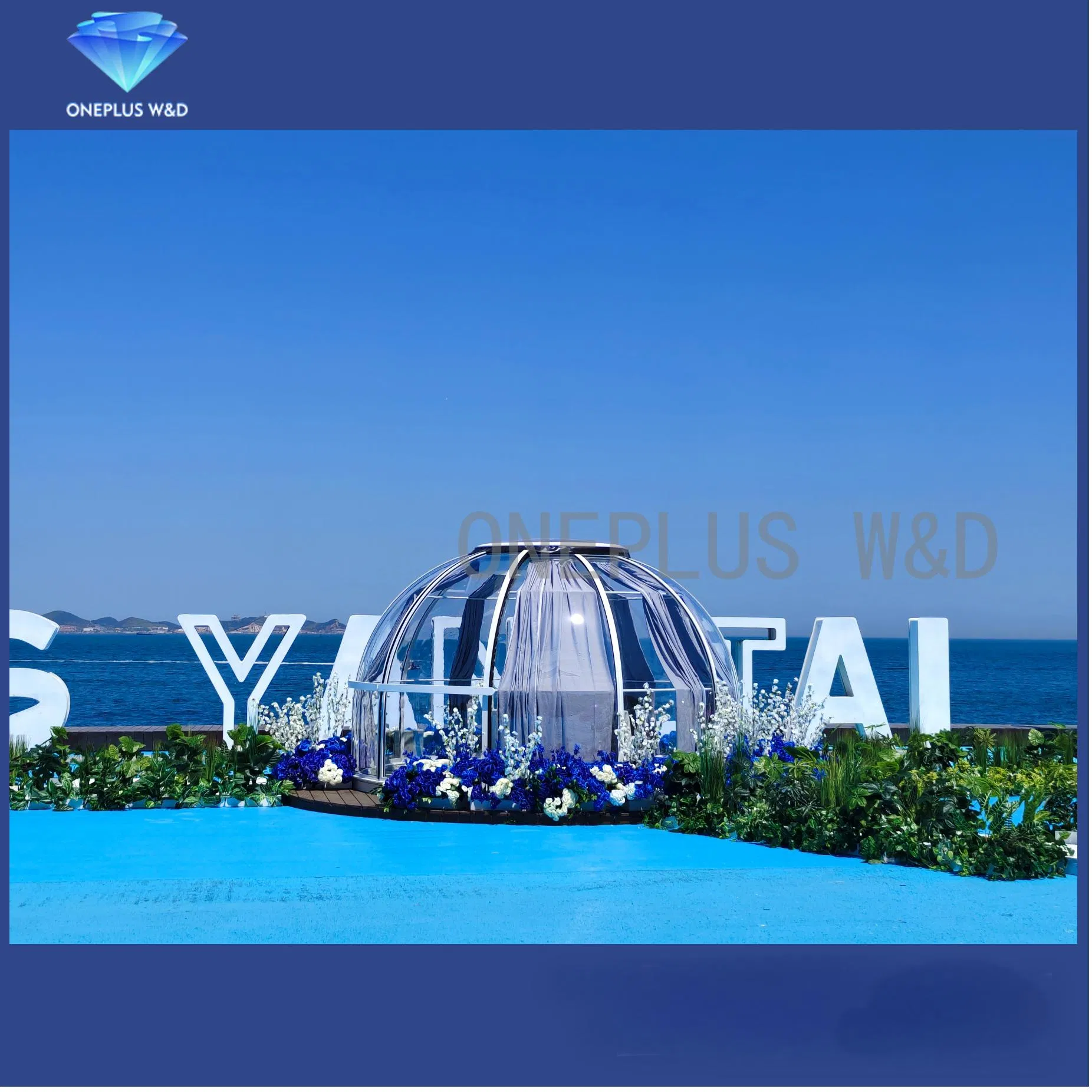 Low Dome House Price Customized Prefab Dome Style House Panoramic Transparent Star Room for Hotel Garden Restaurant