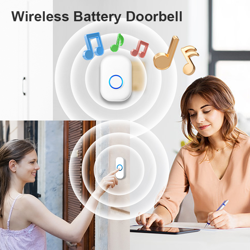 Cheap Economic Long Range Battery Powered AC Plug in Wireless Doorbell