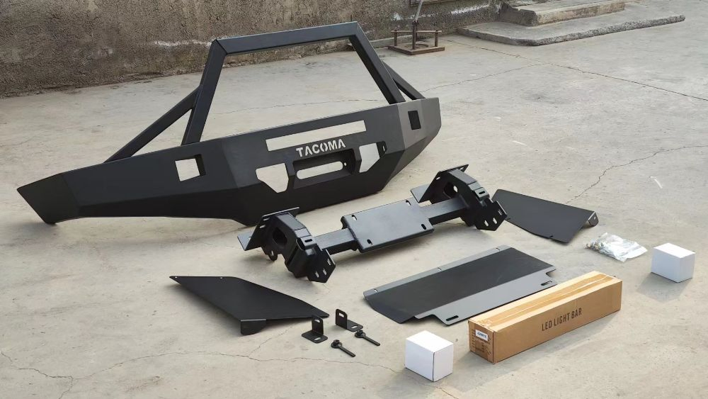 Стальной усиленный передний бампер-кенгурятник для Toyota Tacoma