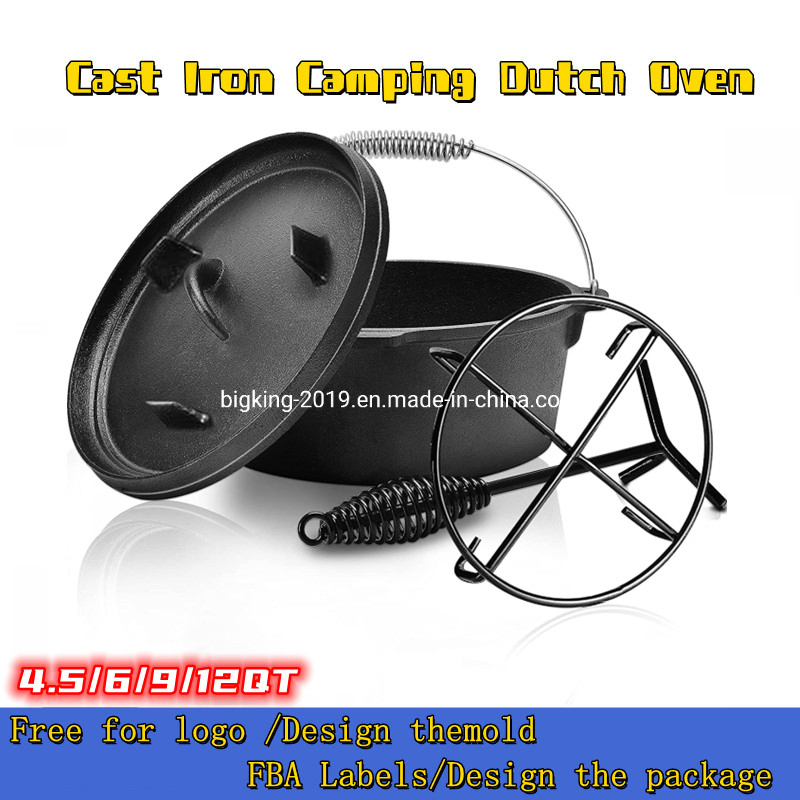 Preseasoned Outdoor Barbeque Dutch Oven Sets