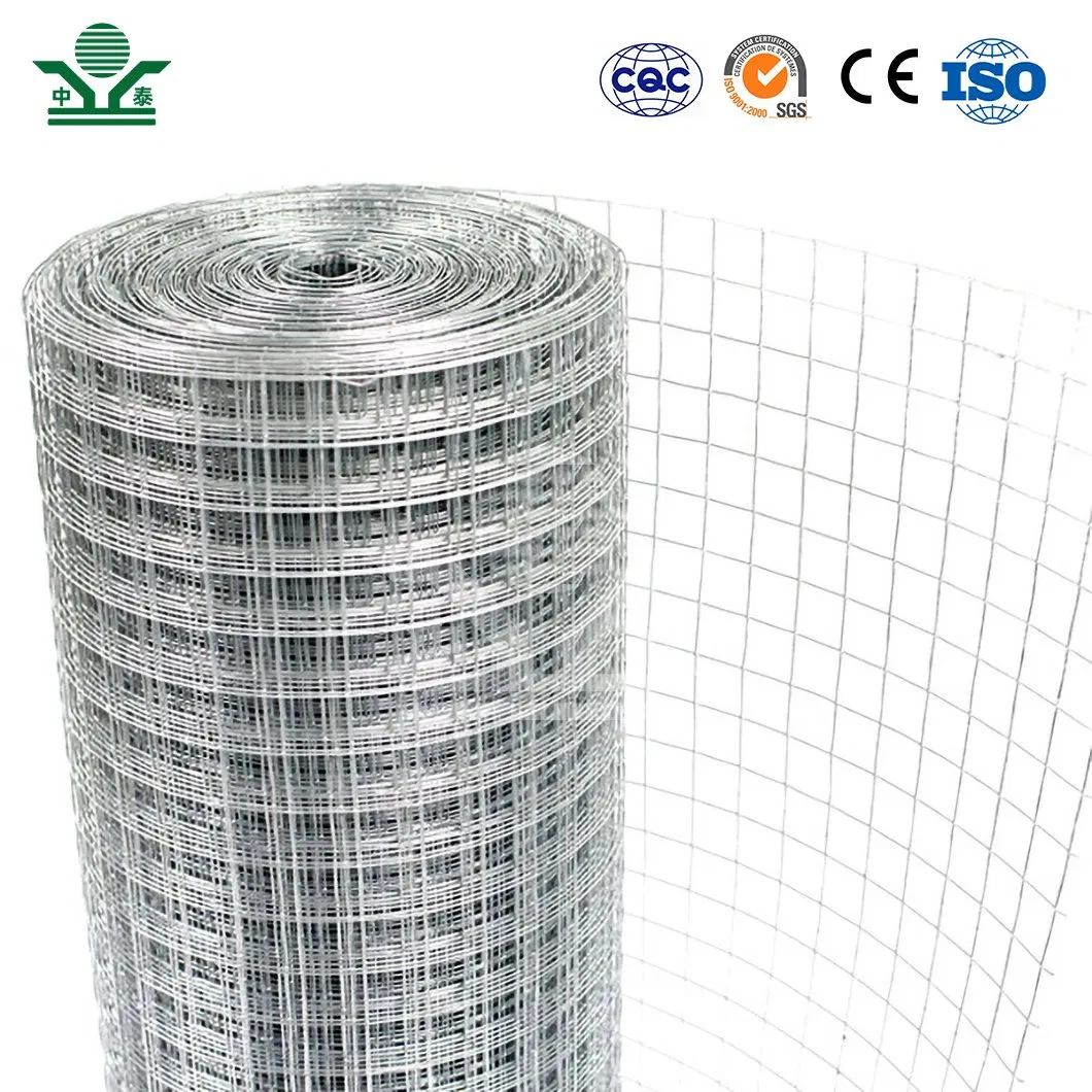 Zhongtai Welded Wire Mesh Roll Galvanized 20 Kg/Roll Wire Fence Rolls China Manufacturing 5 Foot Welded Wire Mesh Fence