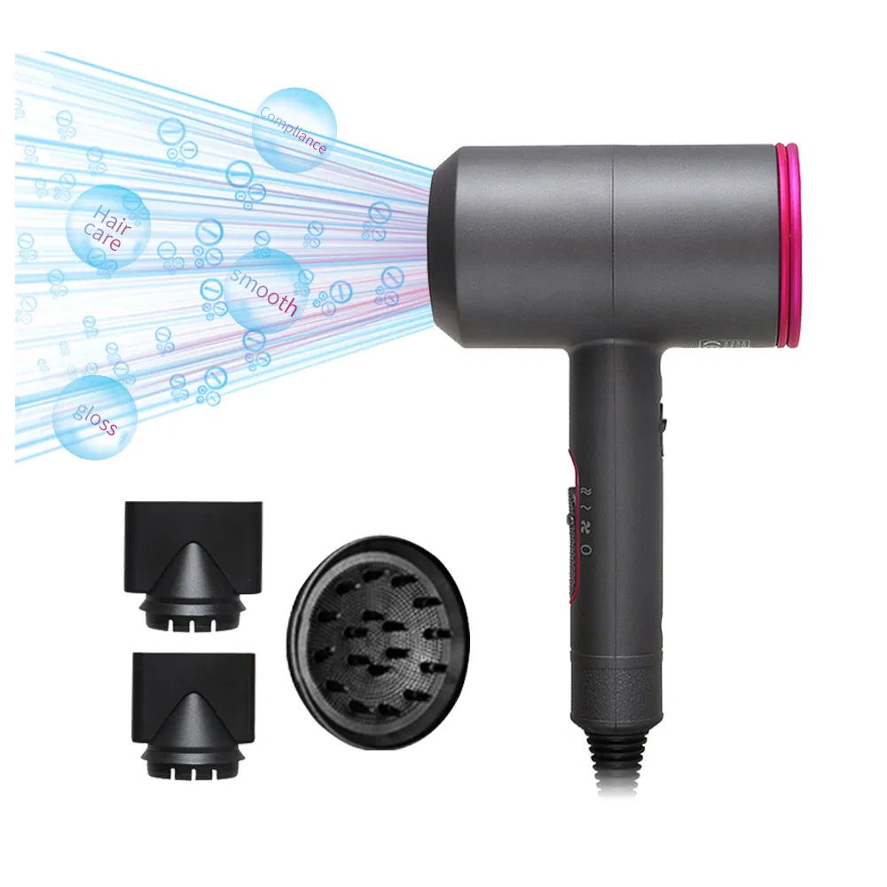 The New Mini Negative Ions Hair Dryer Salon Grade Professional Motors 2000W Power Smart Blow Cold Wind Dryer