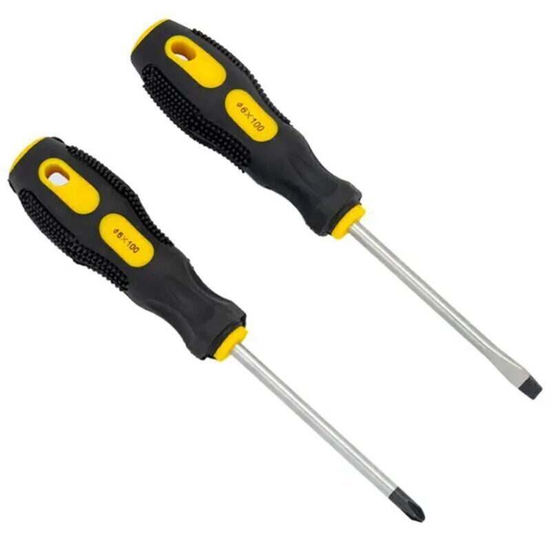 Отвертка Phillips и плоская, набор 2024