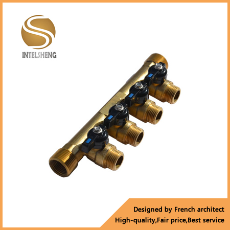 Brass Manifold with Handle for Pipes