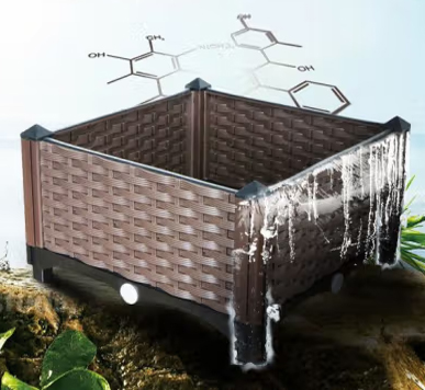 Горшок цветочный пластиковый для крыши