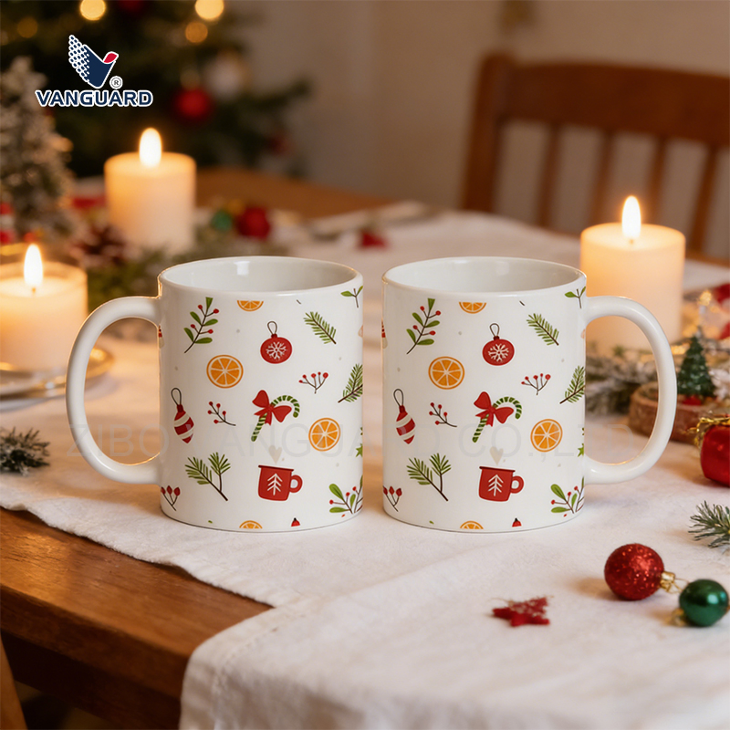 Керамическая кружка для кофе и чая, 320 мл, белая