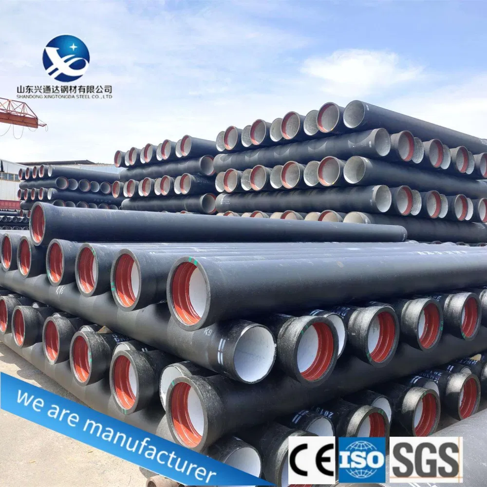 DN80 DN100 DN150 DN250 DN300 DN400 DN800 Ductile Iron Pipe for Drainage System