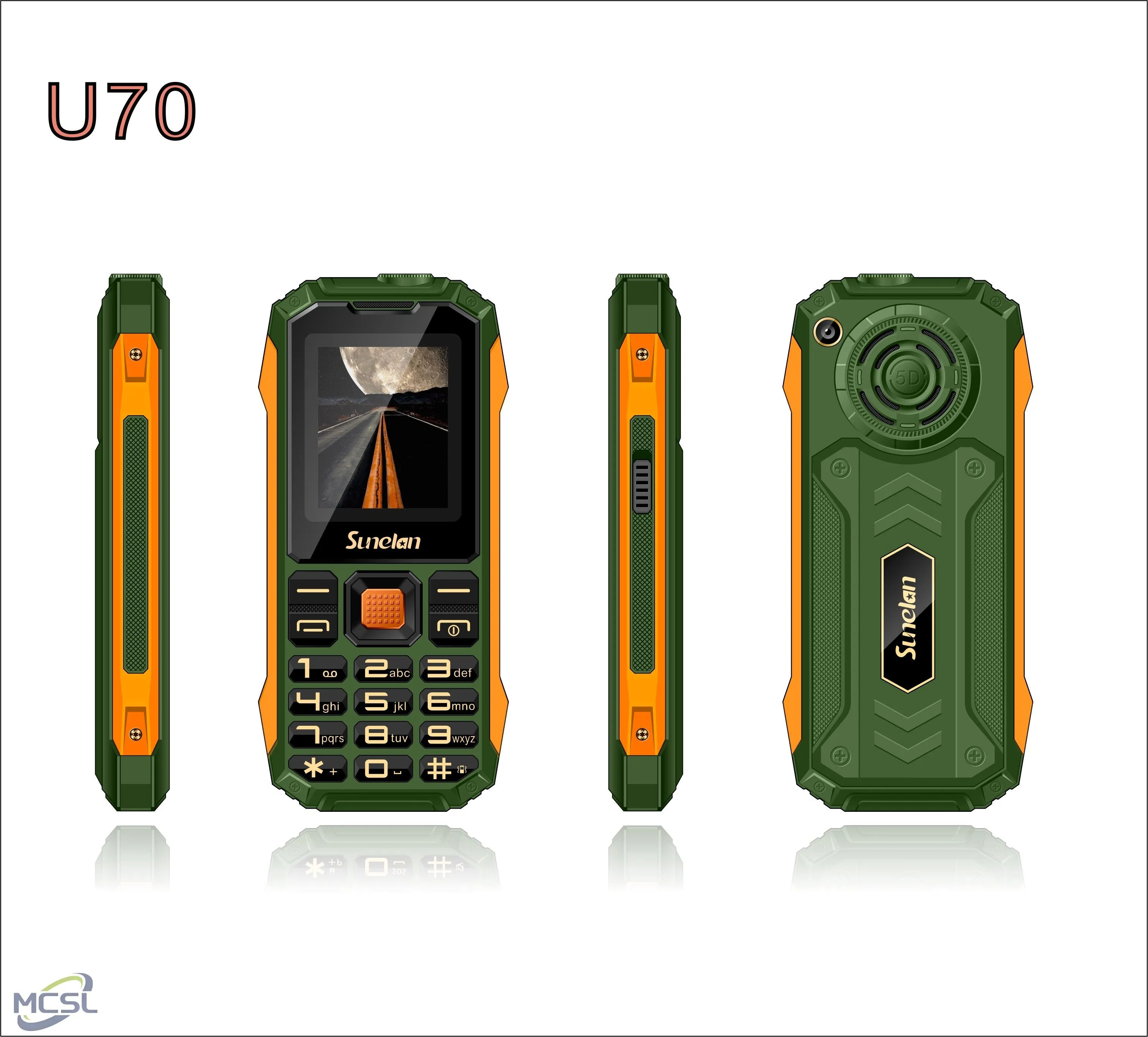 Мобильный телефон Ultra70 с двумя SIM-картами, 1.8" экран