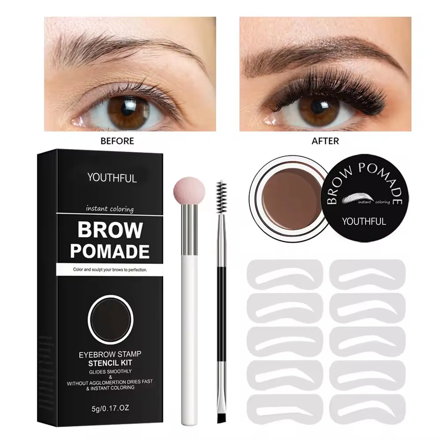 Waterproof Non-Removing Makeup Lazy Dye Eyebrow Cream