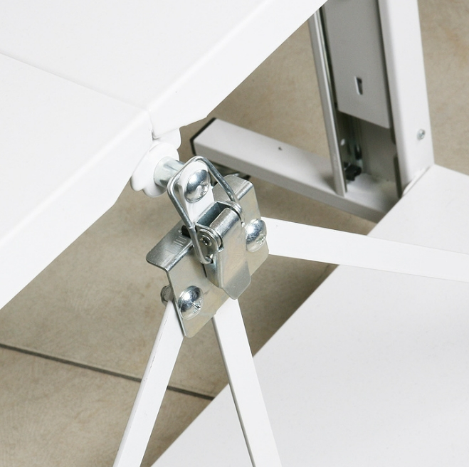 New Foldable Table with Thickened Top Sturdy Frame for Dining Study