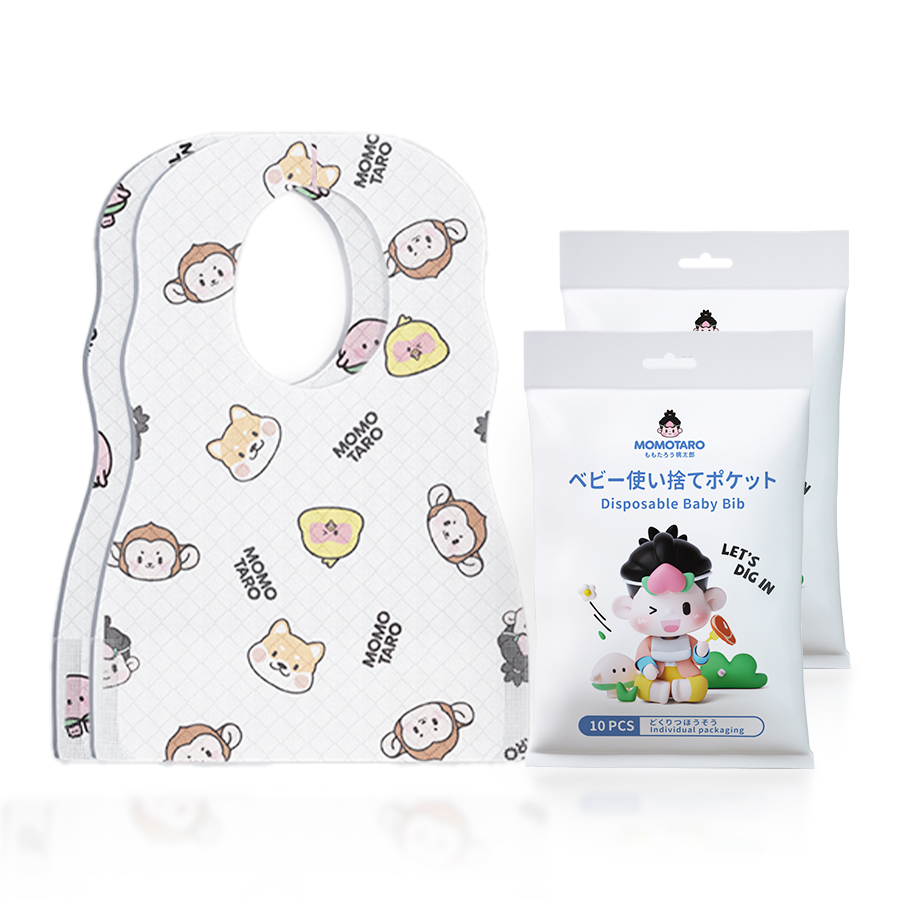 Custom Waterproof Disposable Soft Baby Bib Baby Disposable Saliva Towel Baby Bibs