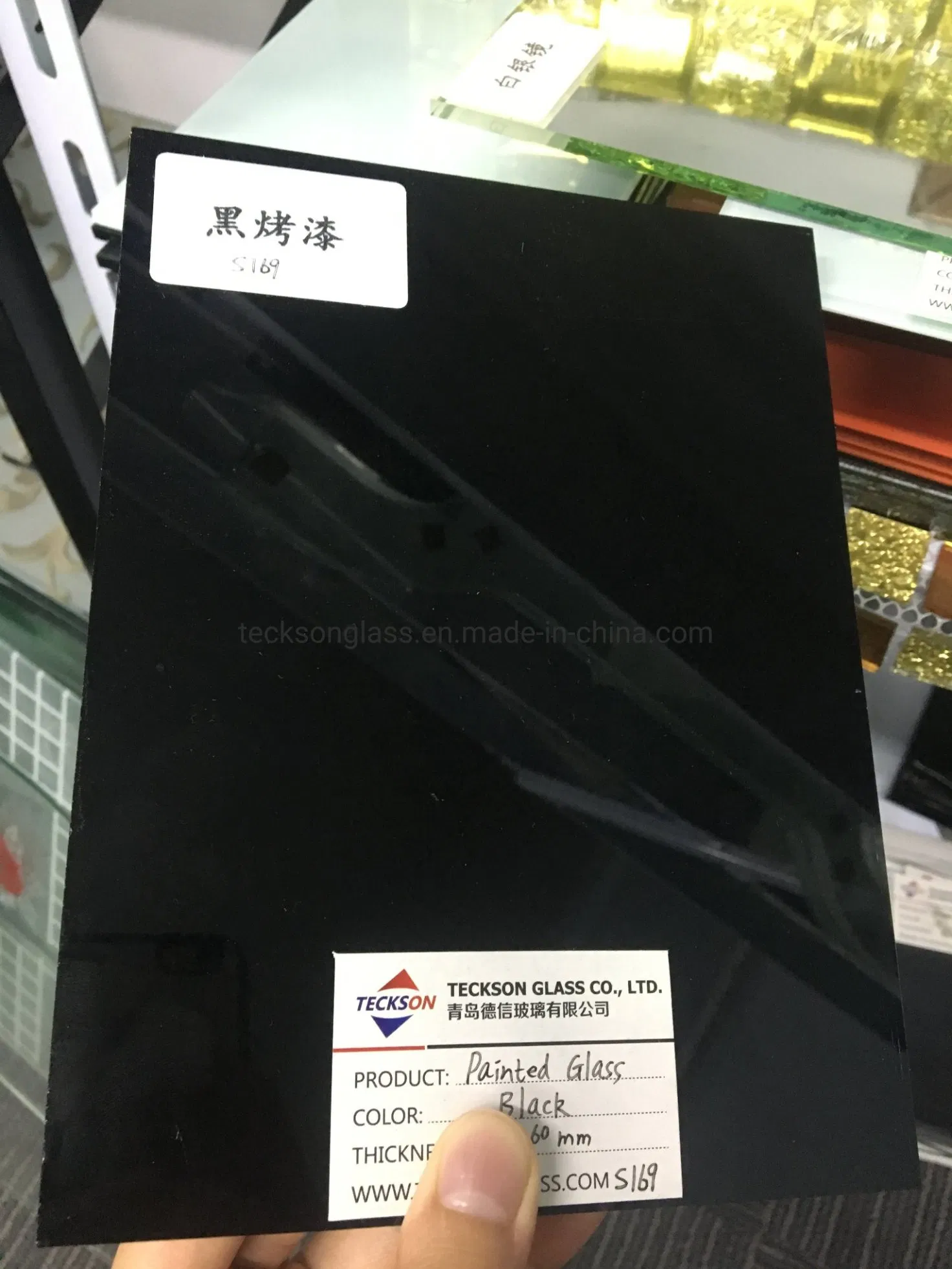 3-12mm Black Lacquered Glass with High Quality for Building Glass