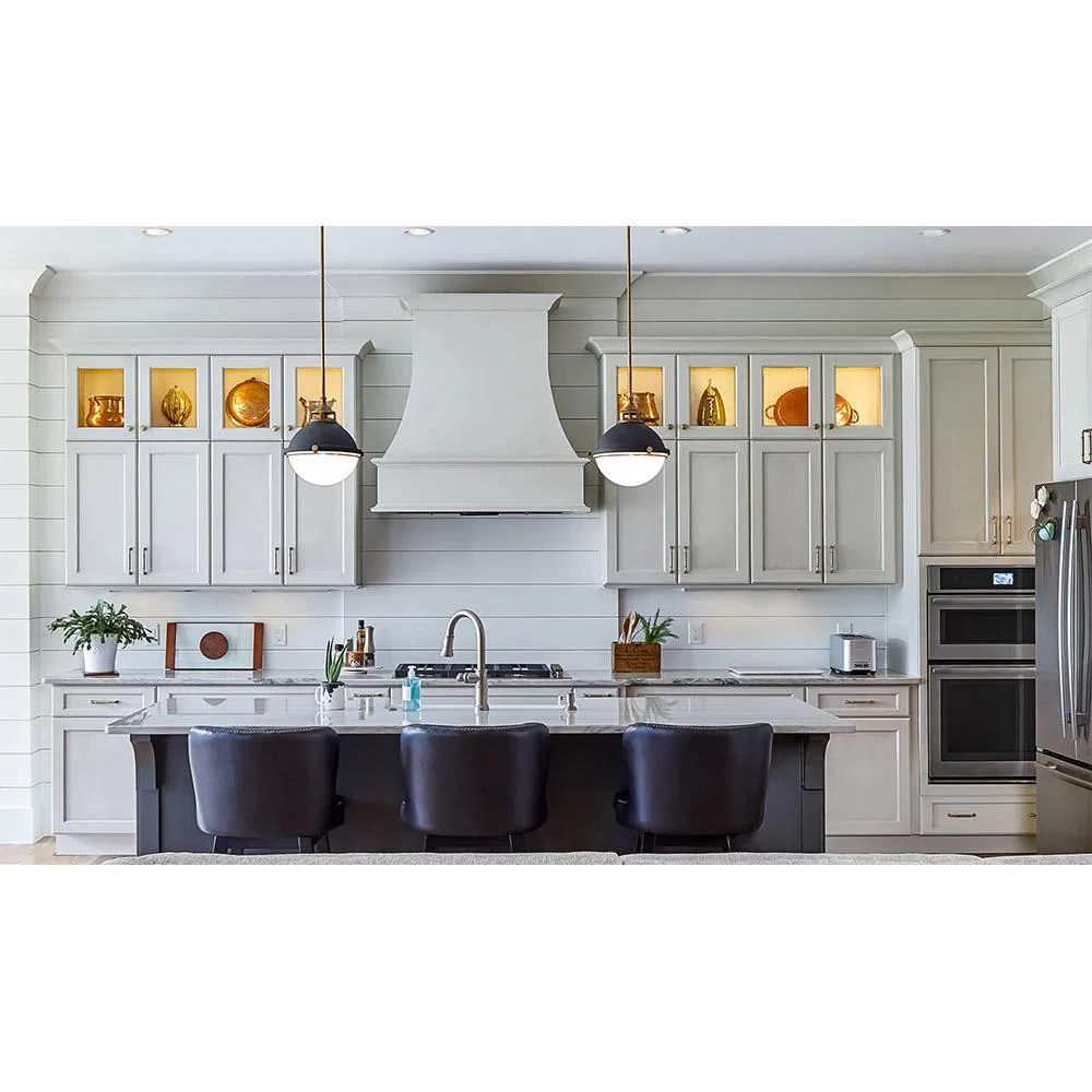 Modern American Style Solid Wood Kitchen Cabinet for Kitchen Furniture