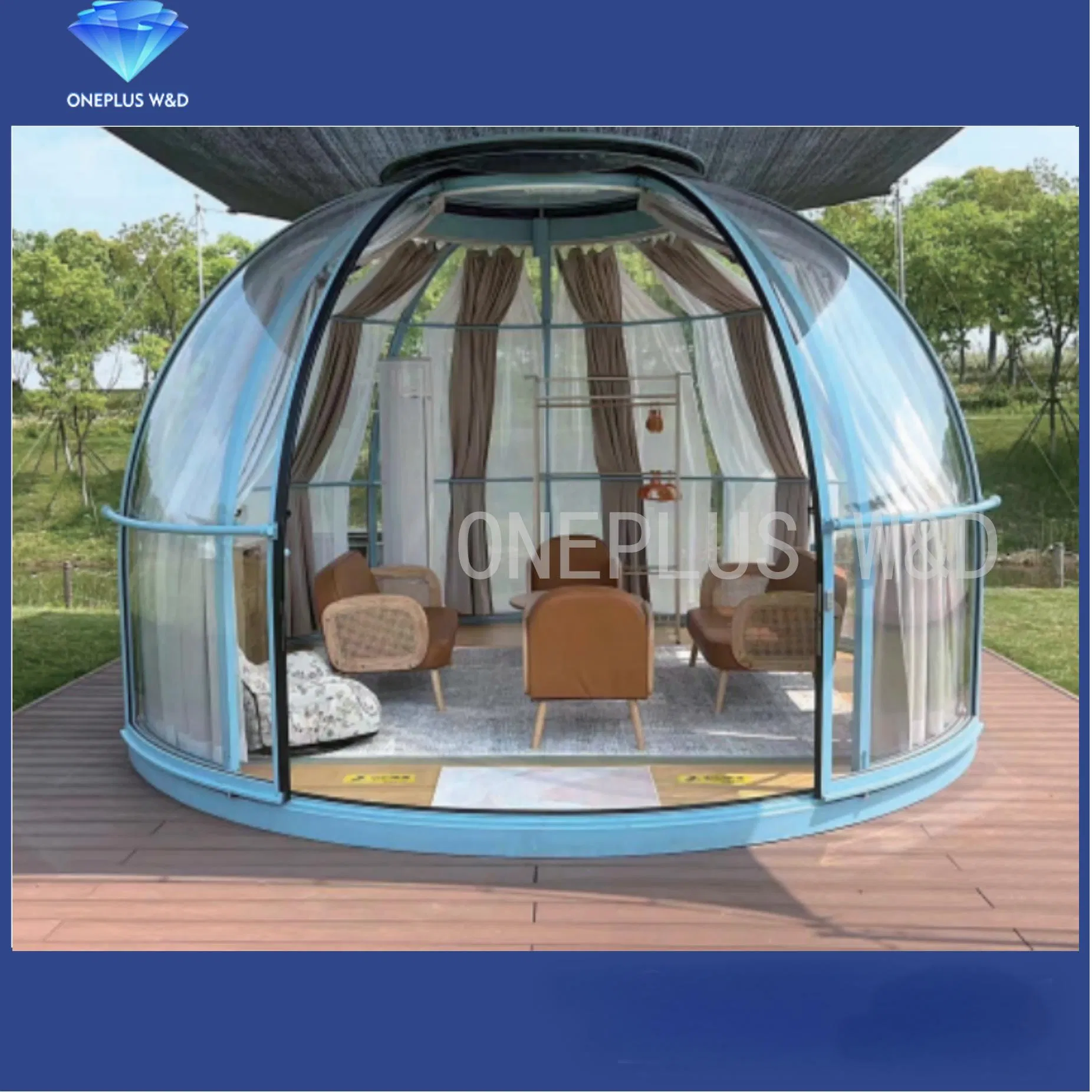 Hot Sale Clear Outdoor Homestay Inn Polycarbonate Dome Room Starry Bubble House
