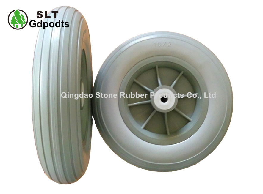 10X2.5 PU Tire for Wheelchair Front Wheel Cart Wheel