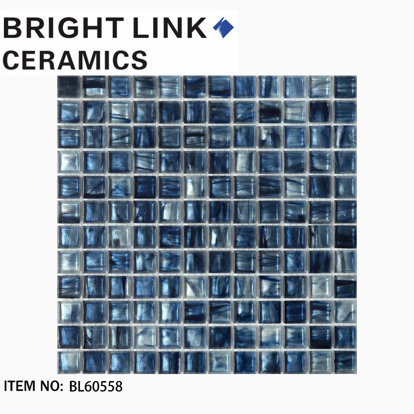 Стеклянная мозаика 300x300 мм для кухни и ванной