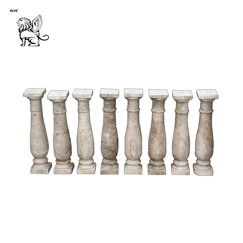 Factory Direct Price Home Decorative Polished White Stone Balcony Railing Mcy-42