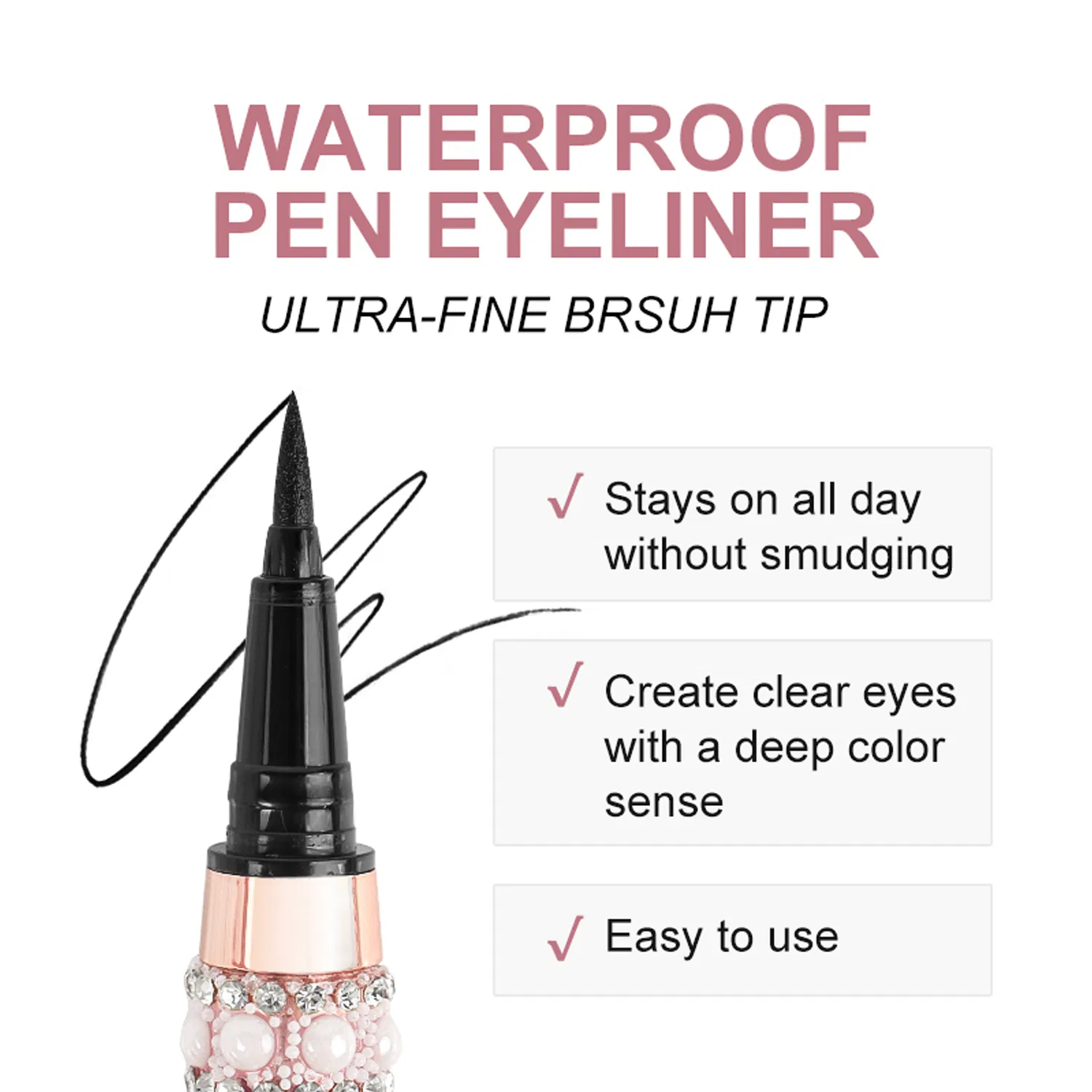 New Design Makeup Foundation Waterproof, Long Wearing for Eyes Free Sample