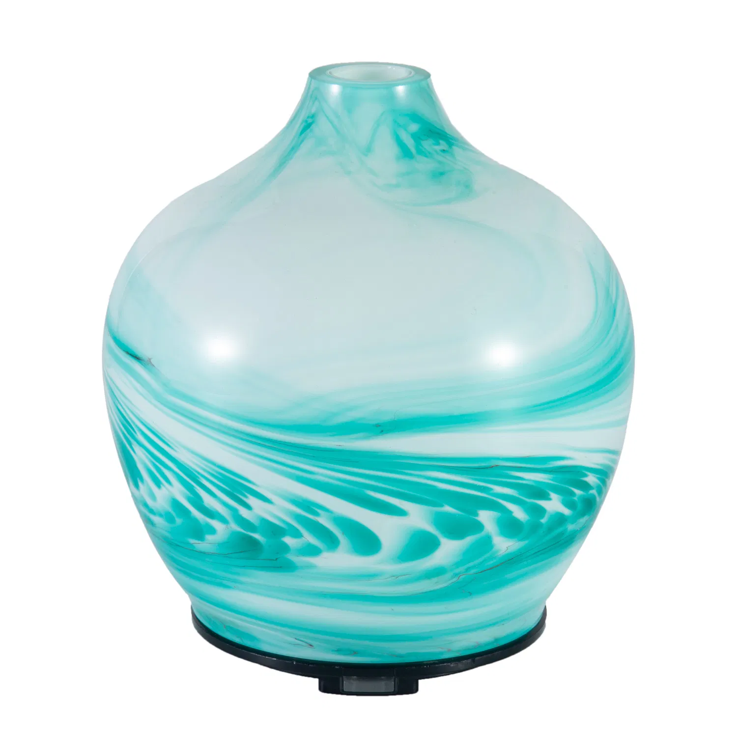 Glass Art Ultrasonic Humidifier with Top Cement and Frosted Bottom