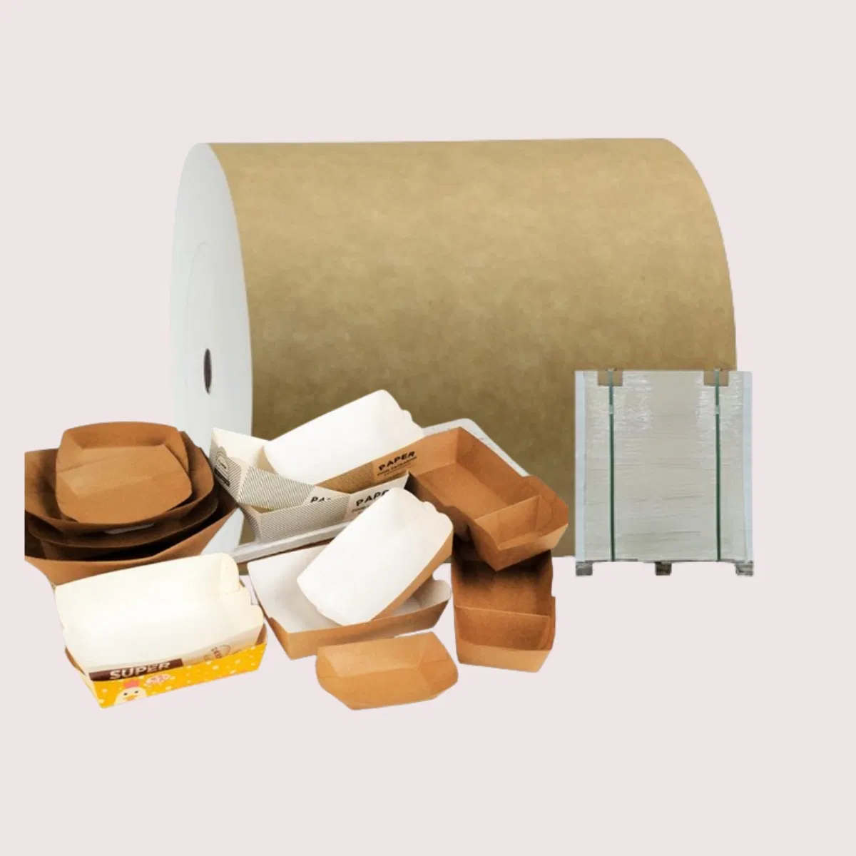 Craft Paper Custom Accept High Quality Kraft Brown and White 170/190/230GSM