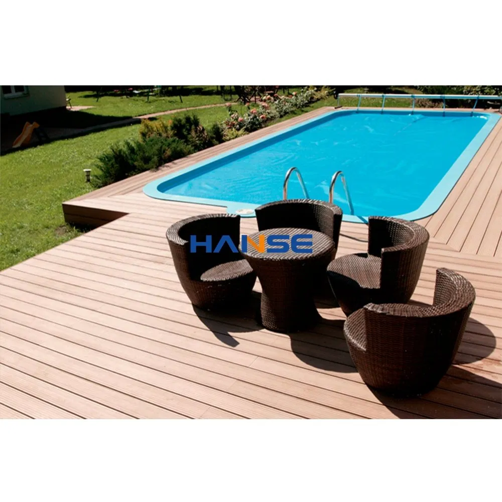 High Grade WPC Co-Extrusion Decking Wood Plastic Composite Deep Embossed WPC Decking Outdoor WPC Deck Board