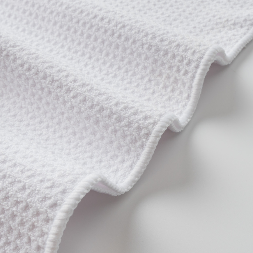 Blank Sublimation Waffle Weave Dish Towel White Microfiber for Print Custom Size 390 470GSM