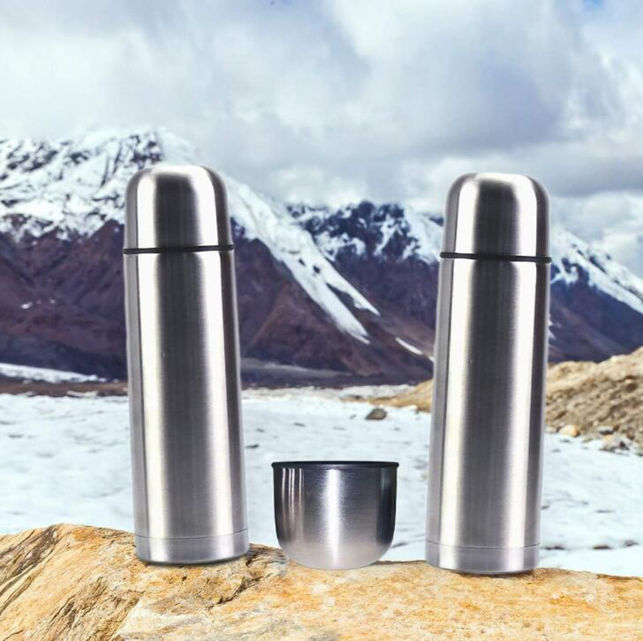 New Triple Wall Insulated Stainless Steel Coffee Cup Bottle Mug Thermos