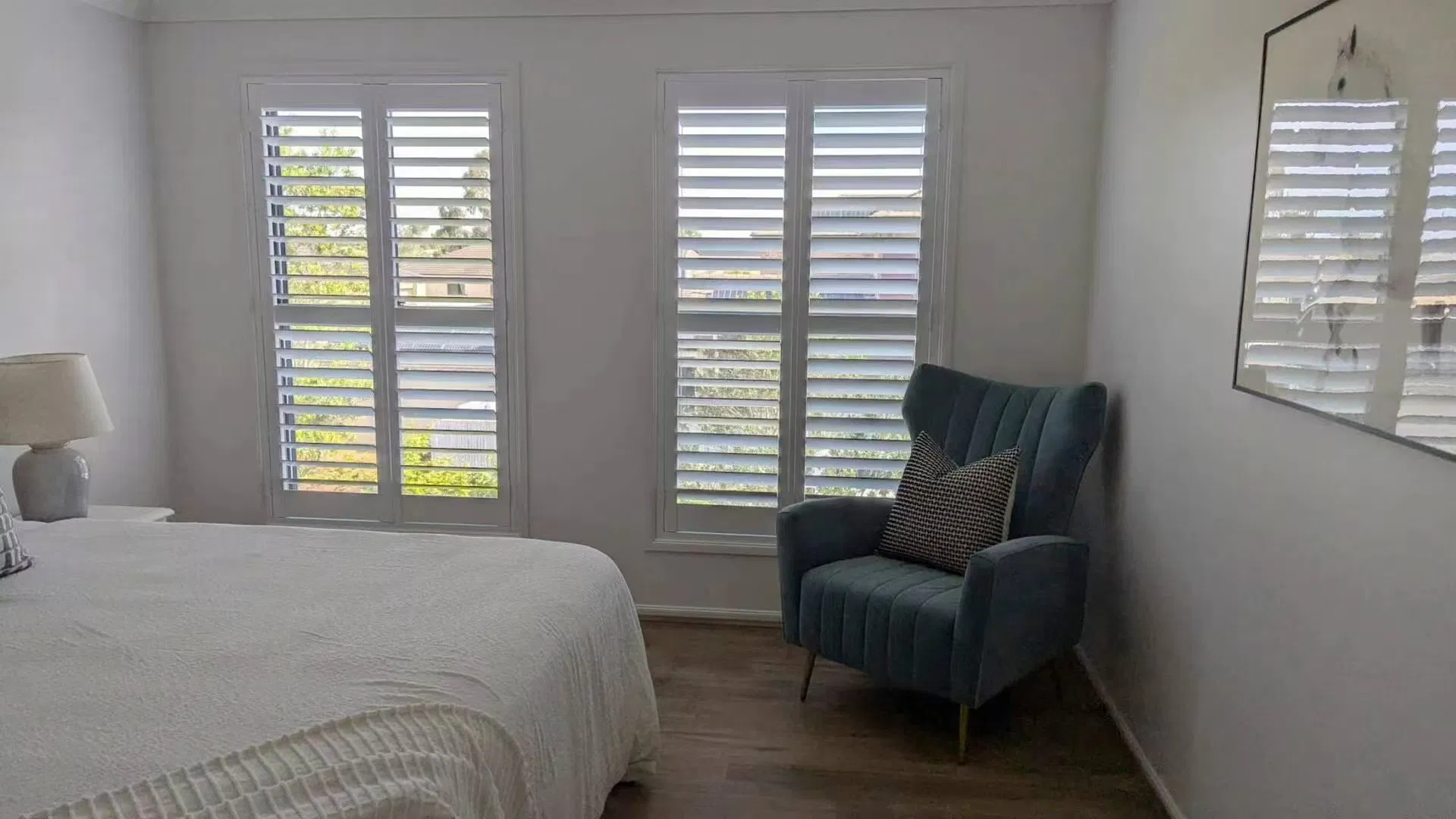 Custom Wooden Window Plantation Shutters