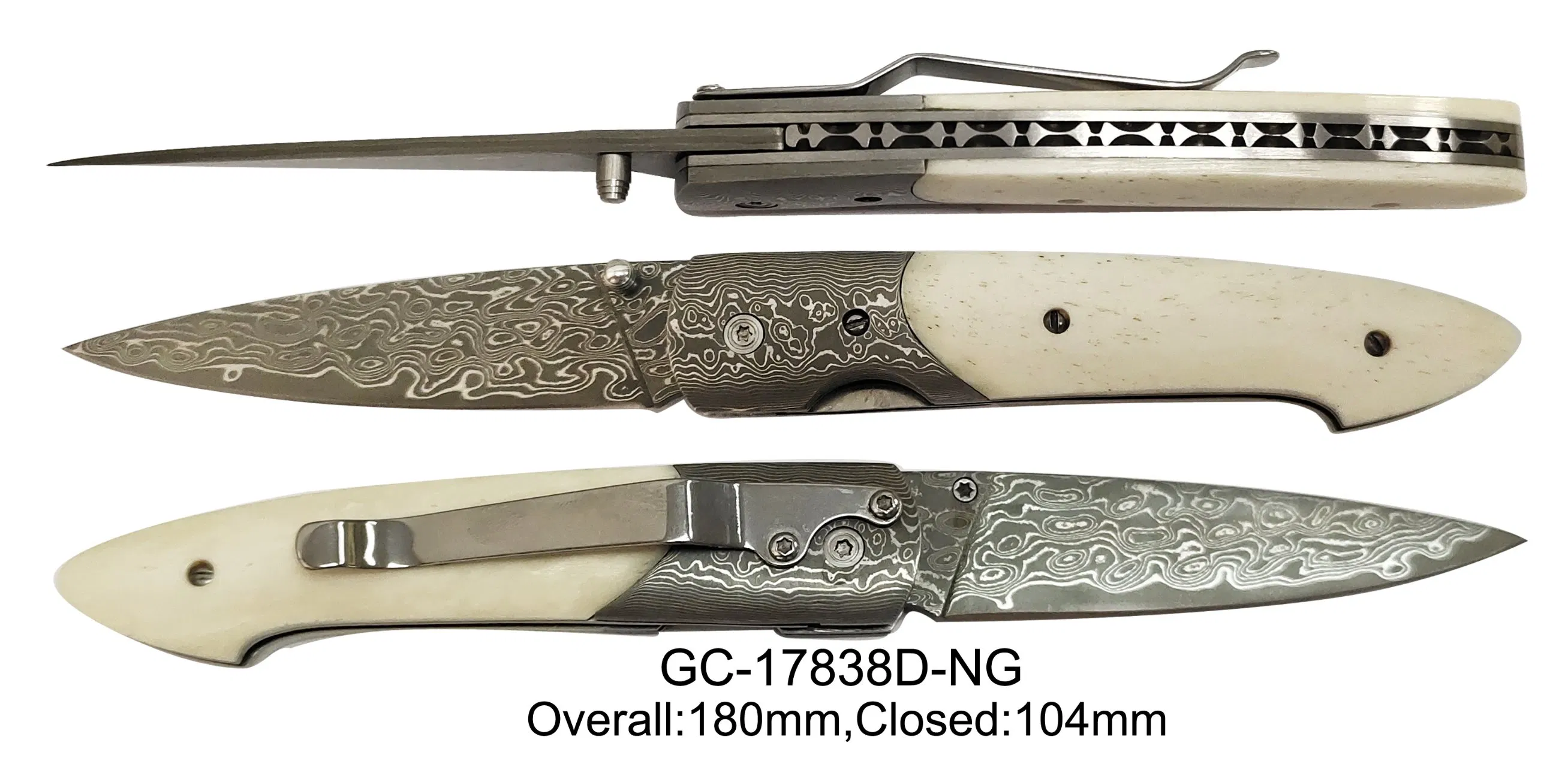 Outdoor Camping Pocket Knife with Different Material for Handle