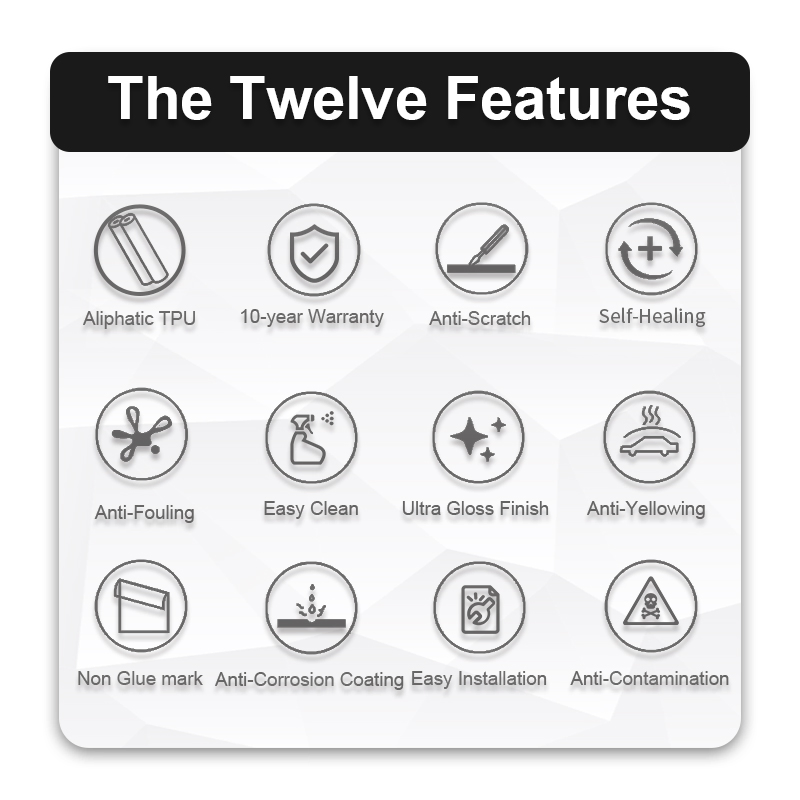 Bestselling Anti-Scratch 3layers Heat-Resistant Transparent Car Ppf TPU Car Paint Protection Film