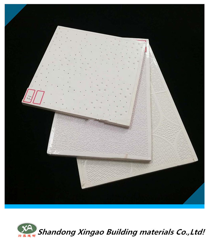 603X603X7 PVC Laminated Gypsum Ceiling with Accessories