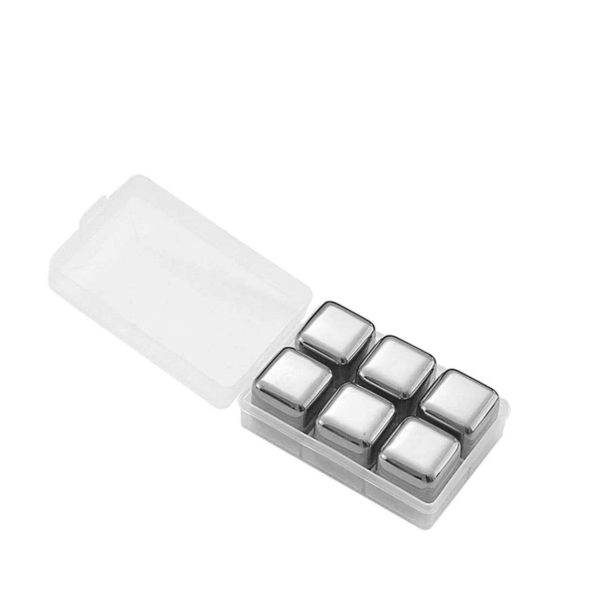 Stainless Steel 304 Ice Cube Cooling Stones Whiskey Ice Cube for Cola Wine Drinks Bar Accessories