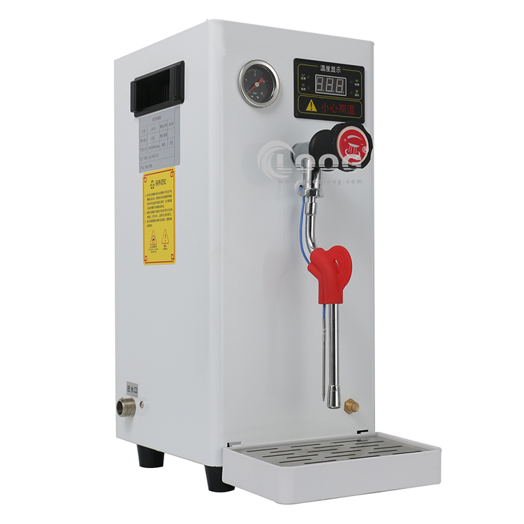 Hot Selling Commercial Electric Milk Frother Coffee Frothing Machine Stainless Steel Coffee Milk Foam Machine Steam Water Boiling Machine for Coffee Snack Shop