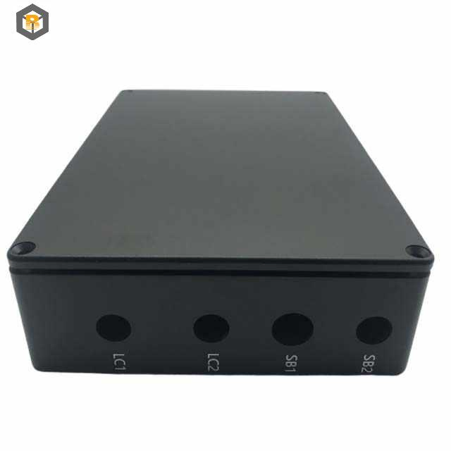 Custom CNC Machining Aluminum Enclosure Black Powder Coating CNC Aluminum Box for Electronics Junction Electric Box CNC Part