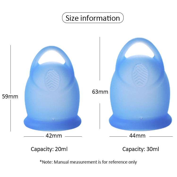High Quality Reusable Menstrual Cup 100% Medical Grade Silicone Period Cup