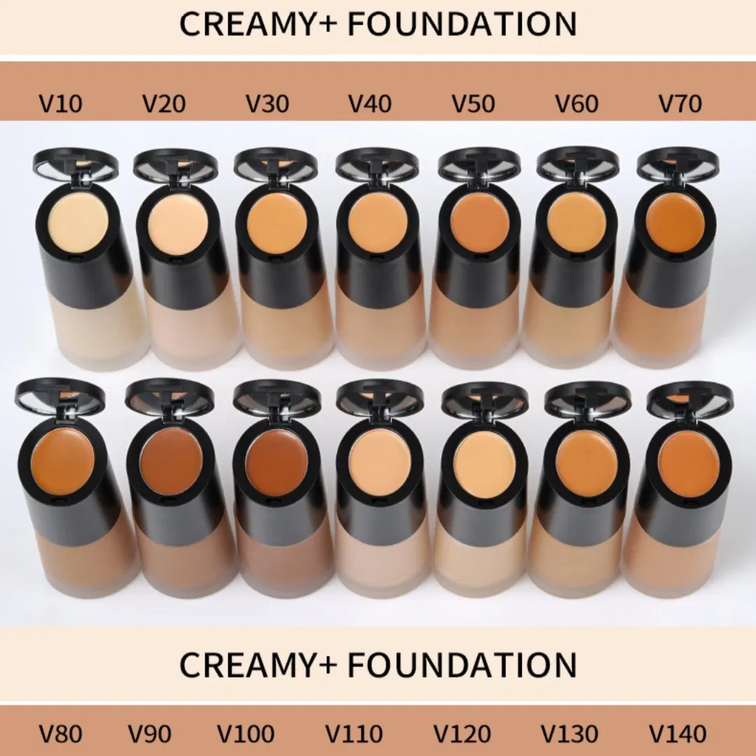 Full Coverage Creamy Concealer Makeup Liquid Foundation Private Label 2 in 1 Concealer
