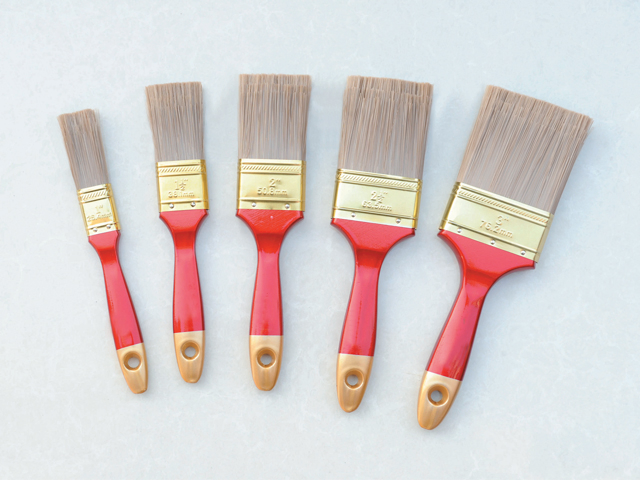 Painting Brush, Wooden Handle Brush, Pet Hollow Tapered Filament 1.5"