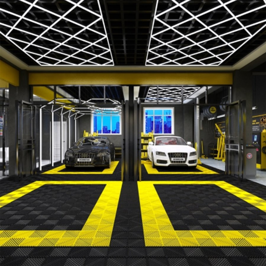 Экопол для гаража 18мм, противоскользящий, модульный