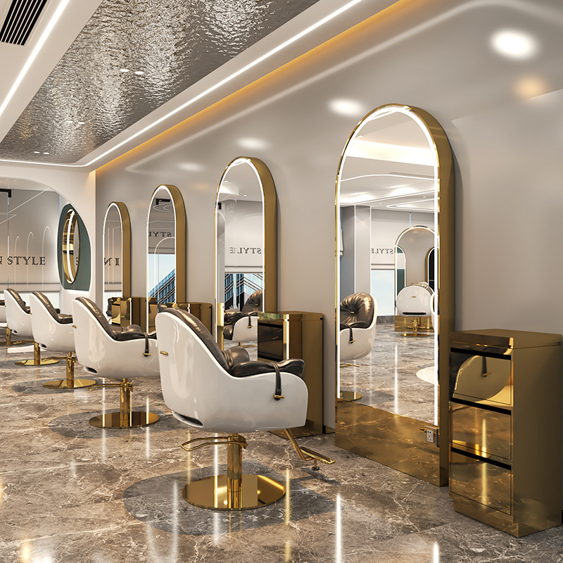 Energy Efficiency Barbershop Mirror/Vanity Light Mirror/Hair Dressing Mirror/with Stainless Steel Frame