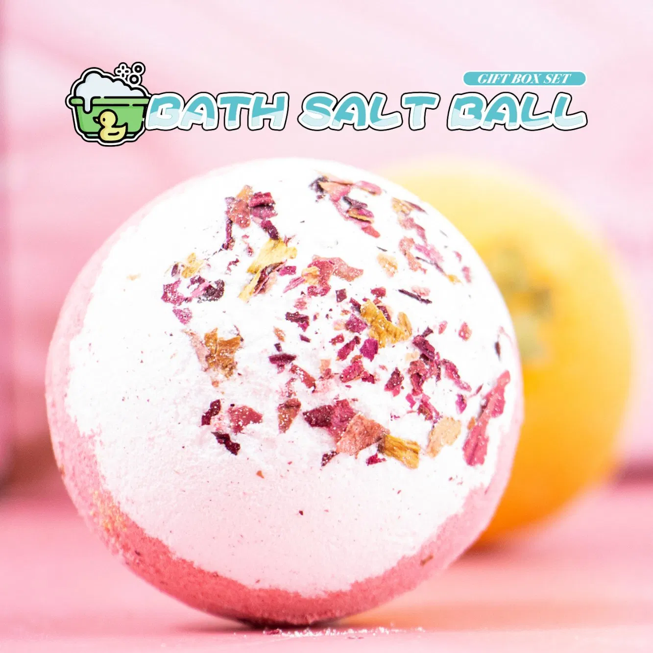 OEM Pure Handmade Bath Salt Ball Gift Box Set
