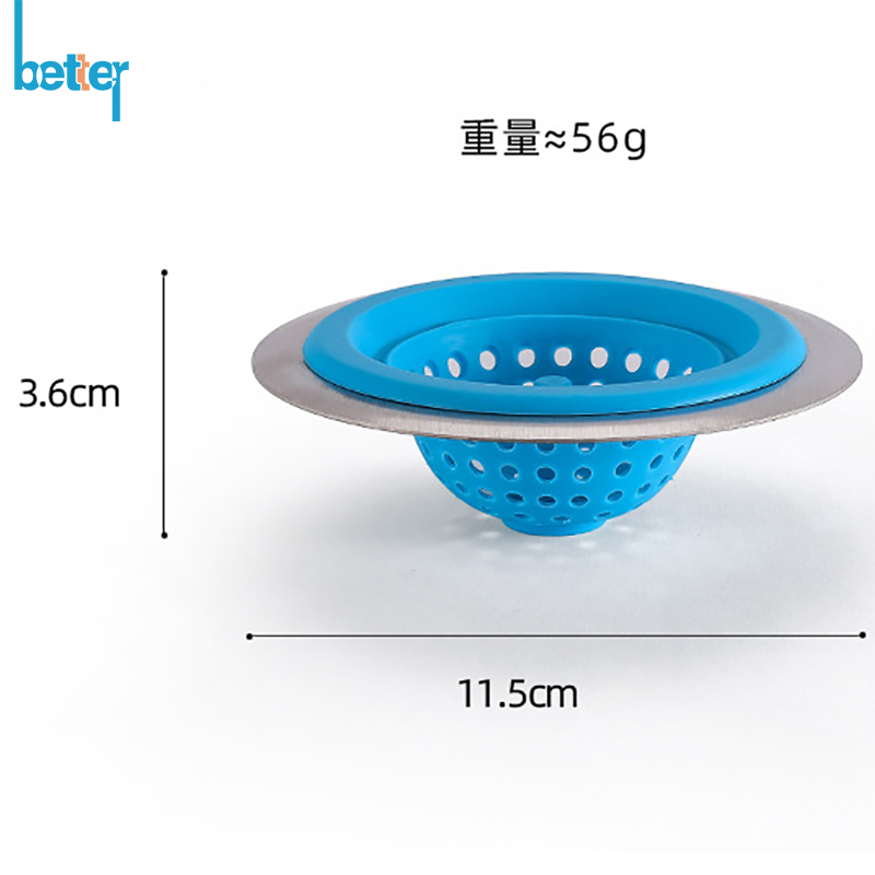 Custom Durable/Foldable Drains Sink Cullender Silicone Rubber Filter/Strainer/Colander/Filtrator for Bathroom/Kitchen